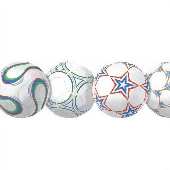 York Wallcoverings Room to Grow New Soccer Ball Wall Border