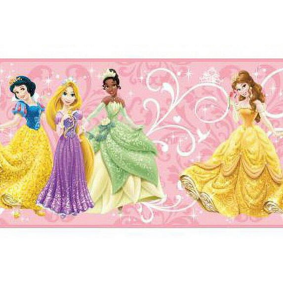 York Wallcoverings Walt Disney Kids II 9'' True Princess Border Wallpaper