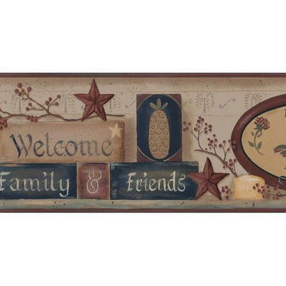 York Wallcoverings Welcome Pineapple Wallpaper Border