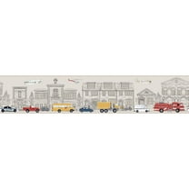 York Wallcoverings Zb3142bd Lag Main Street Border