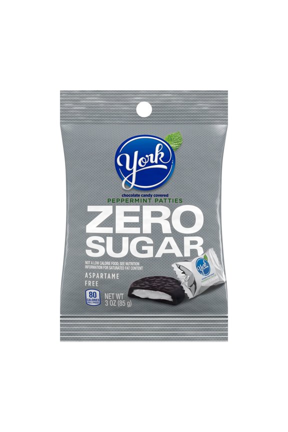 Zero Sugar Chocolate Peppermint Patties Candy, Bag 3 oz