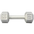 thumbnail image 1 of YorkBarbell  12lbs Cast Iron Hex Dumbbell, 1 of 1
