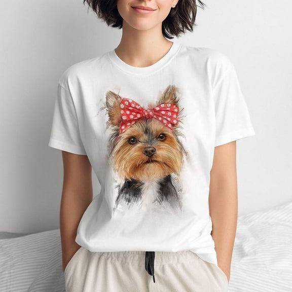 YorkS1Hire Terrier Bandana T1EE_ Funny Dog Lover T-S1Hirt