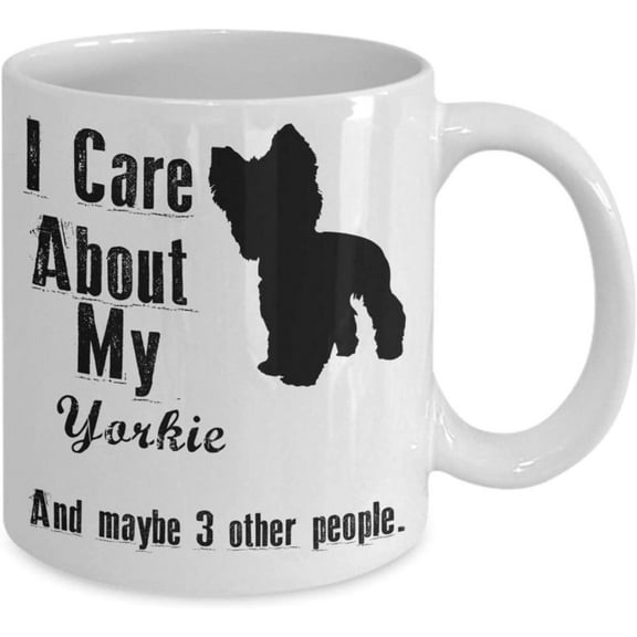 Yorkie Ceramic Mug Yorkshire Terrier 11oz Coffee Cup For Women Dog Mom Pet Owner Present For Birthday Dishwasher And Microwave Safe, WMYorkie001 PK6OW0