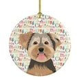 thumbnail image 1 of Yorkie Chocolate #2 Christmas Ceramic Ornament 2.8 in x 2.8 in, 1 of 3