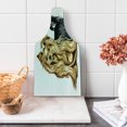 thumbnail image 1 of Yorkie Cutting Board, Realistic Drawing Long Haired Yorkie Domestic Pet Dog with Mild Expression, Decorative Tempered Glass Cutting and Serving Board, Wine Bottle Shape, Mustard Black, by Ambesonne, 1 of 1