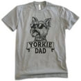 thumbnail image 1 of Yorkie Dad T-shirt, Unisex Men's Shirt, Yorkshire Terrier, Yorkie Owner, Best Dog Dad Gift, Dark Heather Gray, Medium, 1 of 6