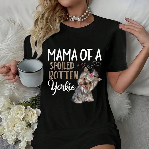 Yorkie Dog Dress PA1Jamas eepdress Nighhirt - Yorkie Mom, Dog Lover Gift Dress
