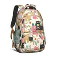 thumbnail image 1 of Yorkie Dog and Flower Backpack for School,Cute School Bag,Schoolbag with Adjustable Shoulder Straps & Padded Back,16.9 Inch, 1 of 5