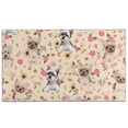 thumbnail image 1 of Yorkie Dog and Flower Florals Door Rugs,Washable Non Slip Door Mats Indoor,Decorative Door Mats,Entry Mat Indoor for Entrance,Bedroom,Kitchen,Bathroom,17"x30", 1 of 6