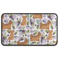 thumbnail image 1 of Yorkie Dog and Flower Florals Door Rugs,Washable Non Slip Door Mats Indoor,Decorative Door Mats,Entry Mat Indoor for Entrance,Bedroom,Kitchen,Bathroom,30"x17", 1 of 6