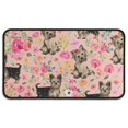 thumbnail image 1 of Yorkie Dog and Flower Florals Door Rugs,Washable Non Slip Door Mats Indoor,Decorative Door Mats,Entry Mat Indoor for Entrance,Bedroom,Kitchen,Bathroom,30"x17", 1 of 6
