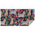 thumbnail image 1 of Yorkie Dog and Flower Florals Rectangle Tablecloth 60"x120",Waterproof Polyester Rectangle Table Cloth, Wipeable Spillproof Polyester Tablecloth for Dining, Camping, Indoor and Outdoor, 1 of 6