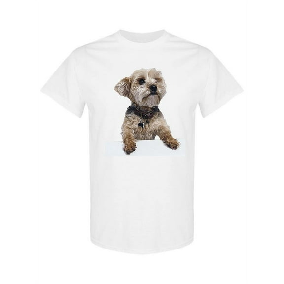 Yorkie Dog Leaning T-Shirt Women -SPIdeals Designs, Female Large