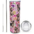 thumbnail image 1 of Yorkie Gifts for Women Cute Yorkshire Terrier Dog Tumbler Coffee Cup for Women Yorkie Travel Mug 20 Oz Stainless Steel Insulated Water Bottle With Lid and Straw, 1 of 3