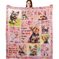 thumbnail image 1 of Yorkie Gifts Yorkie Blankets 50"X60" Yorkshire Terrier Dog Throw Blanket for Dog Lovers Mom Dad Flannel Puppy Print Blanket for Couch Sofa Bed Car, 1 of 7