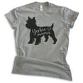 thumbnail image 1 of Yorkie Mama T-shirt, Unisex Women's Shirt, Yorkshire Terrier, Yorkie Owner, Best Dog Mama Gift, Dark Heather Gray, 3X-Large, 1 of 6