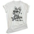 thumbnail image 1 of Yorkie Mom T-shirt, Unisex Women's Shirt, Yorkshire Terrier, Yorkie Owner, Best Dog Mom Gift, Heather Ash, XX-Large, 1 of 6