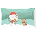 thumbnail image 1 of Yorkie Natural Ears Snowman Christmas, 1 of 3