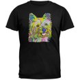 thumbnail image 1 of Yorkie Neon Black Light Adult T-Shirt, 1 of 1