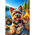 thumbnail image 1 of Yorkie Puppy Cut - Best of Breed DCR Summer Camping Outdoor House Flag 28" x 40", 1 of 1