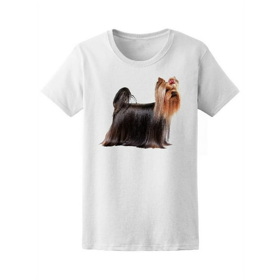Yorkie Puppy T-Shirt Women -Image by Shutterstock, Female x-Large
