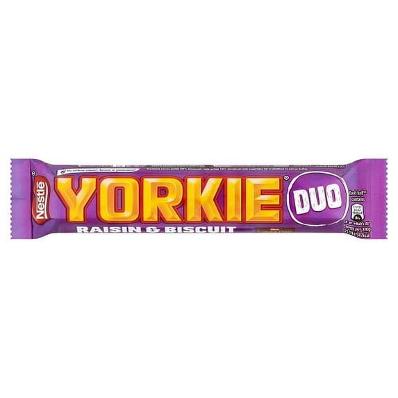 Yorkie Raisin & Biscuit DUO Chocolate Bar 66g (Pack of 24)