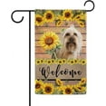 thumbnail image 1 of Yorkie Sunflower Garden Flag Dog Welcome Spring Summer Wooden Print Flag Banner Outside Yard Decor 12.5X18 Inch Double Side Style 1, 1 of 5