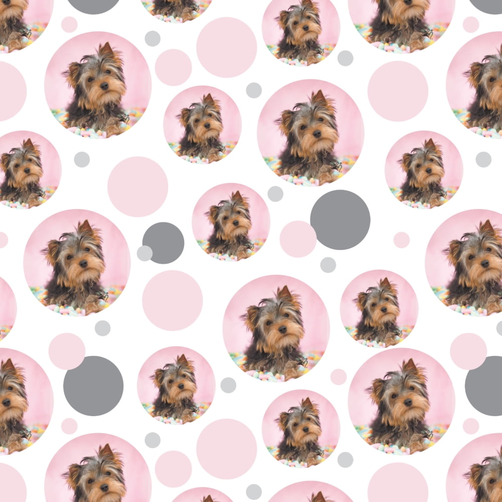 Yorkie Wrapping Paper Yorkie Yorkshire Terrier Dog Candy Eggs Easter Premium Gift Wrap ...