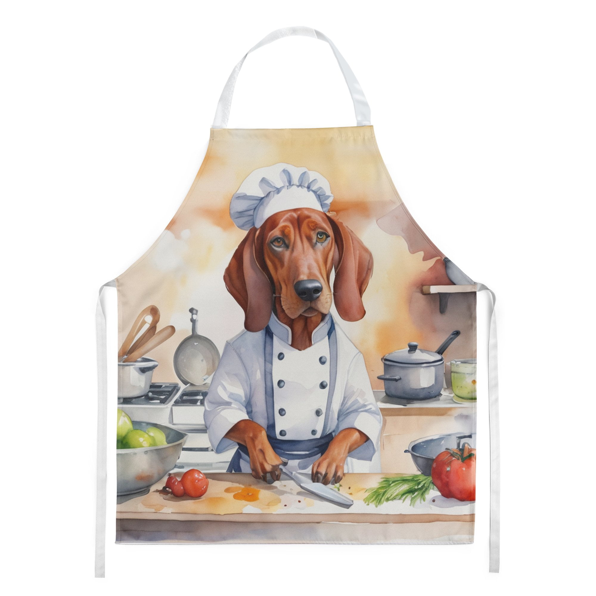 Redbone Coonhound The Chef Apron 27 in x 30 in