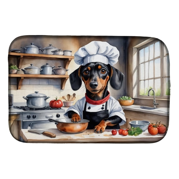 Yorkie Yorkshire Terrier The Chef Dish Drying Mat