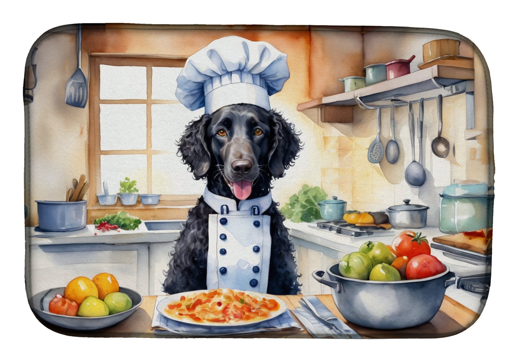Yorkie Yorkshire Terrier The Chef Dish Drying Mat