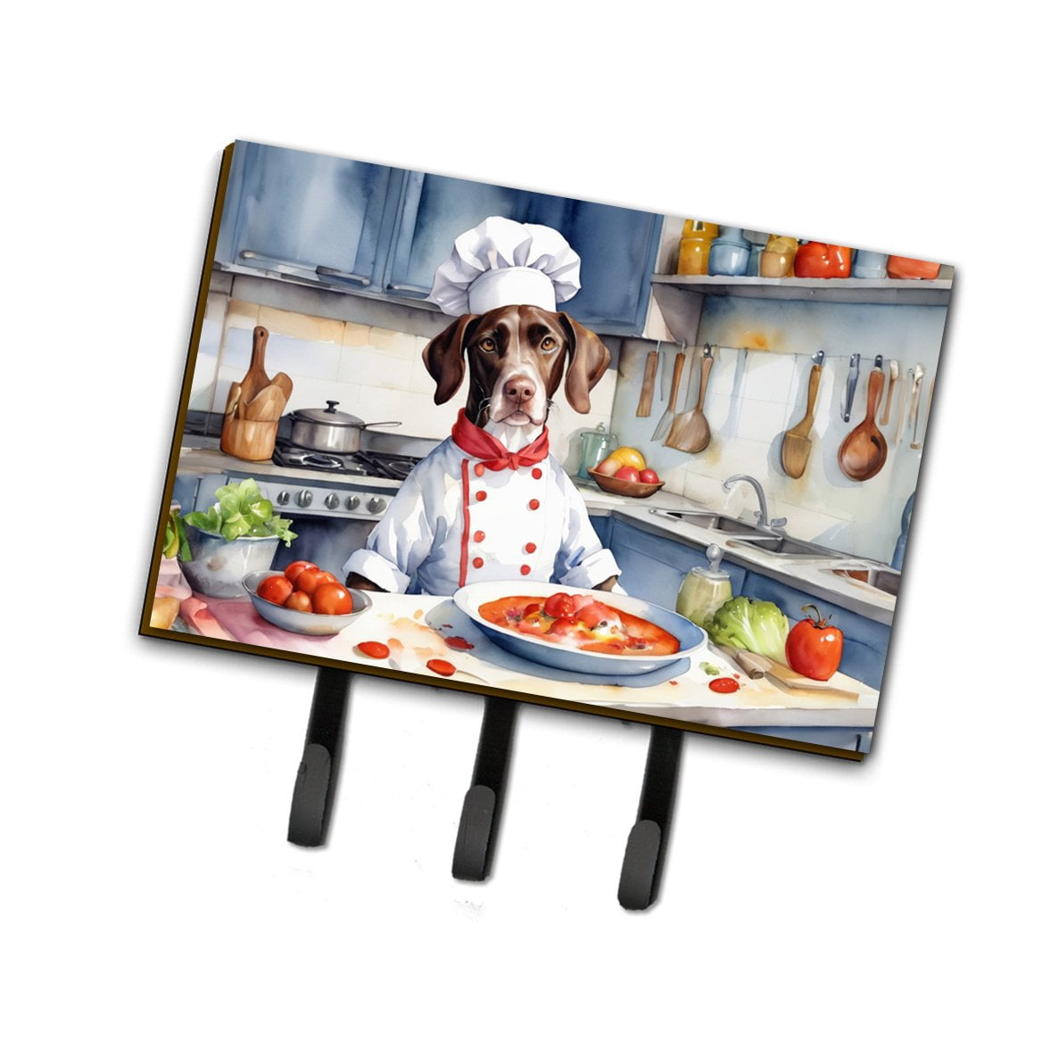 Pointer The Chef Leash or Key Holder 6 in x 9 in