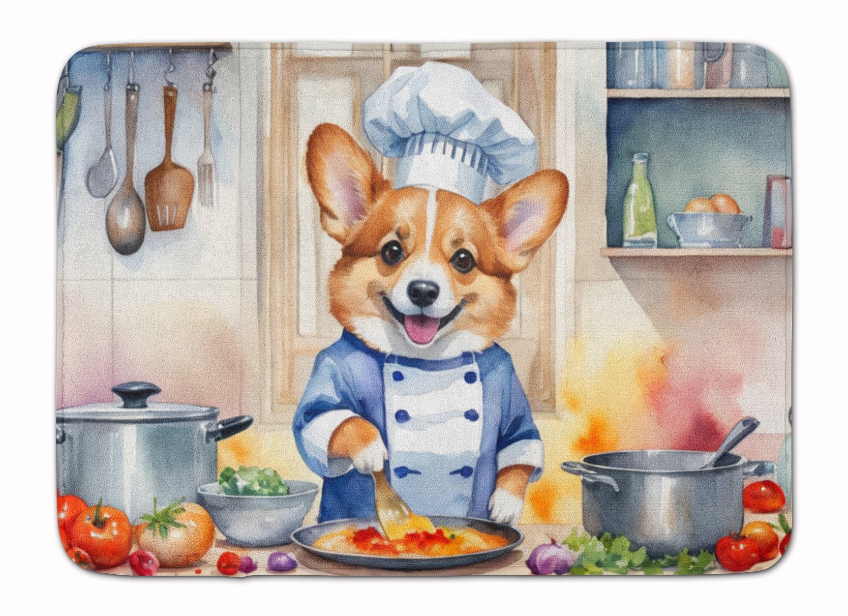 Yorkie Yorkshire Terrier The Chef Memory Foam Kitchen Mat