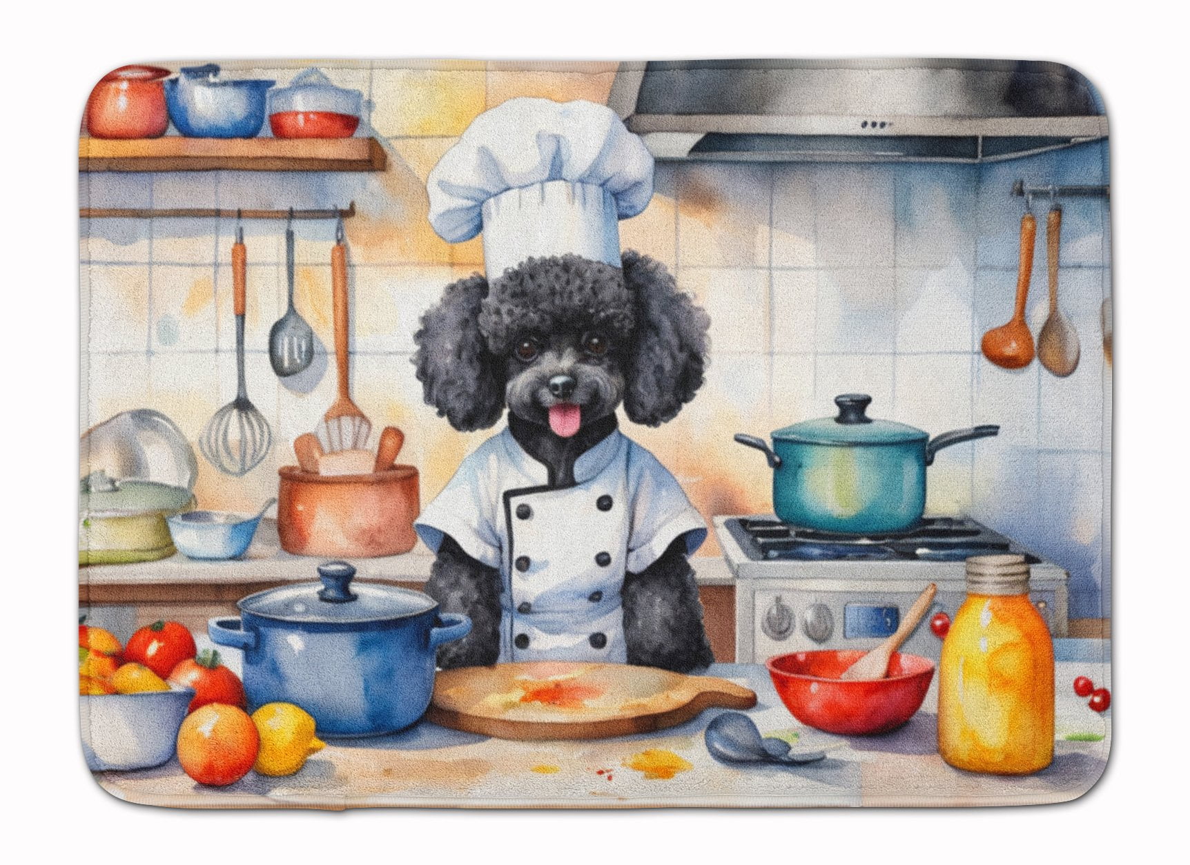 Yorkie Yorkshire Terrier The Chef Memory Foam Kitchen Mat