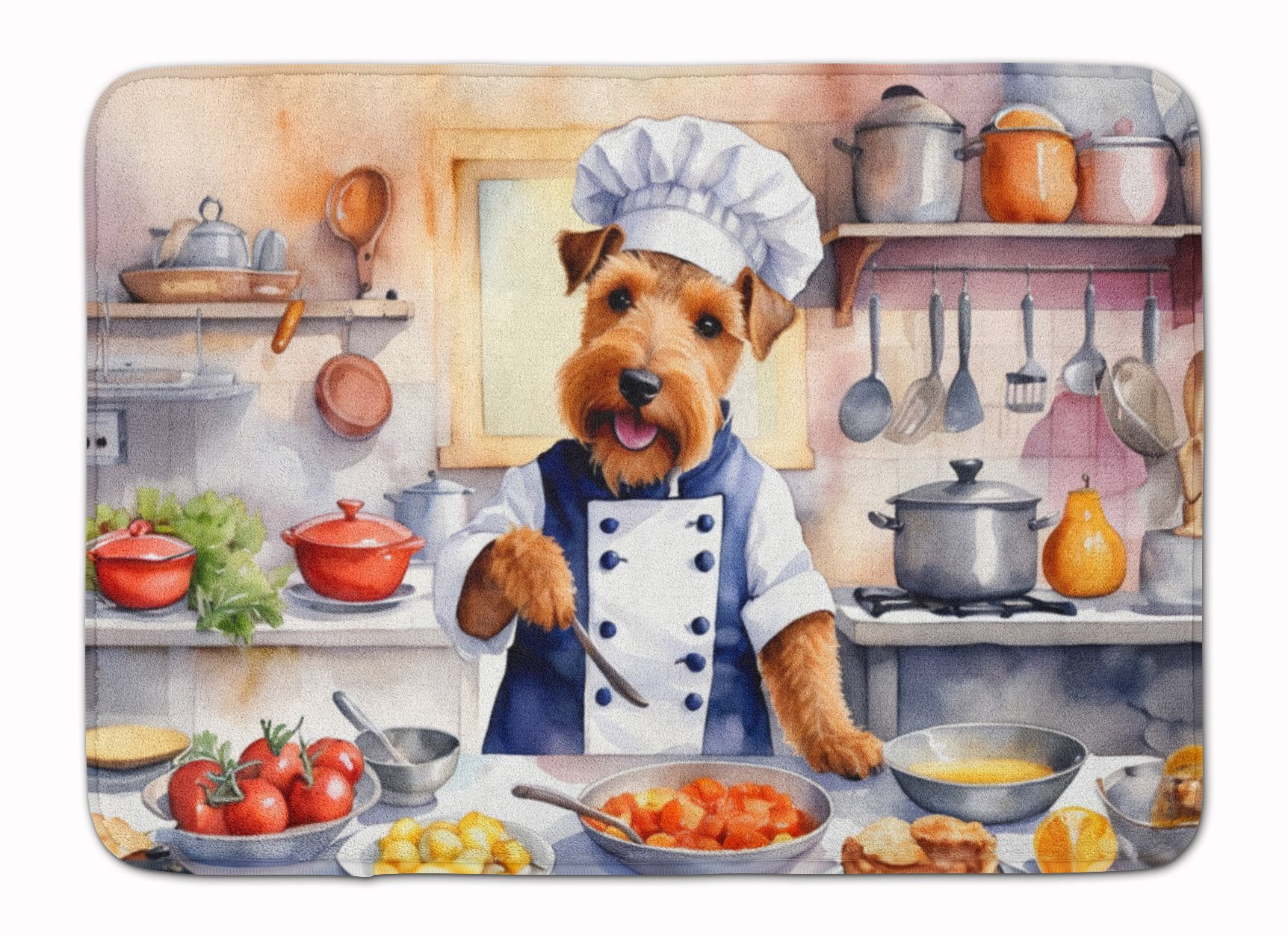 Yorkie Yorkshire Terrier The Chef Memory Foam Kitchen Mat