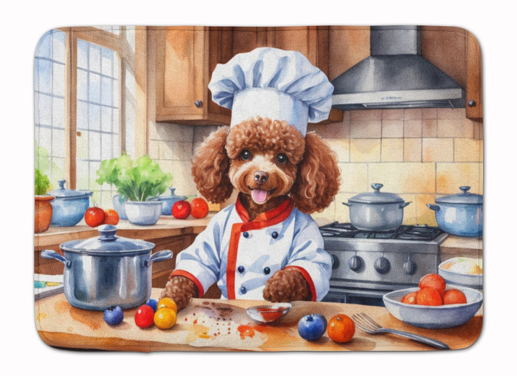 Yorkie Yorkshire Terrier The Chef Memory Foam Kitchen Mat