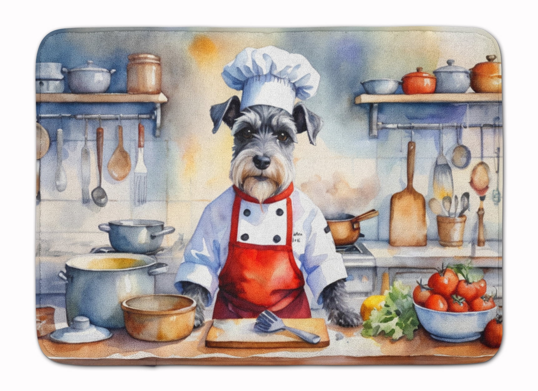 Yorkie Yorkshire Terrier The Chef Memory Foam Kitchen Mat