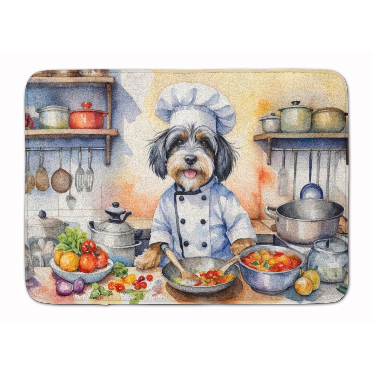 Yorkie Yorkshire Terrier The Chef Memory Foam Kitchen Mat