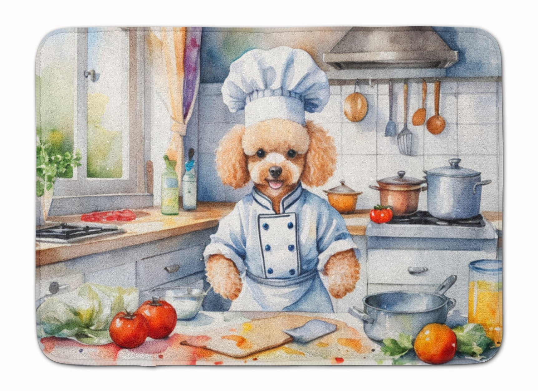 Yorkie Yorkshire Terrier The Chef Memory Foam Kitchen Mat
