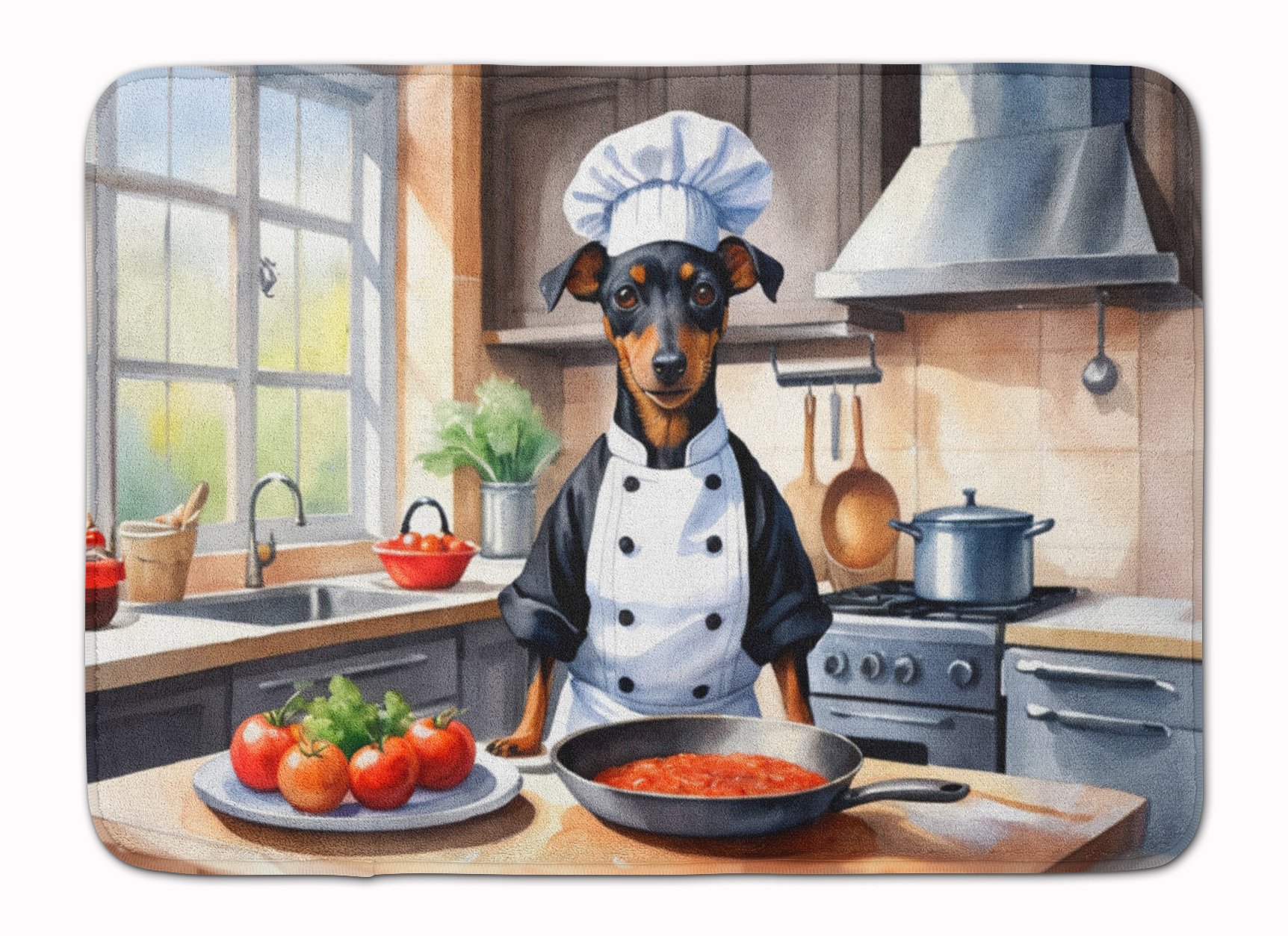 Yorkie Yorkshire Terrier The Chef Memory Foam Kitchen Mat