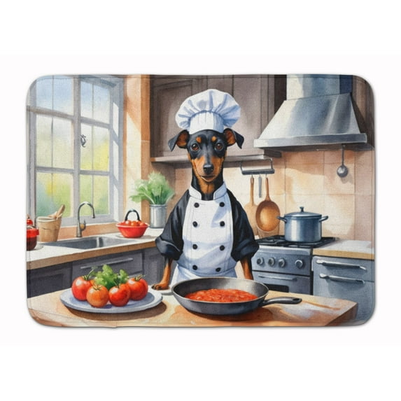 Yorkie Yorkshire Terrier The Chef Memory Foam Kitchen Mat