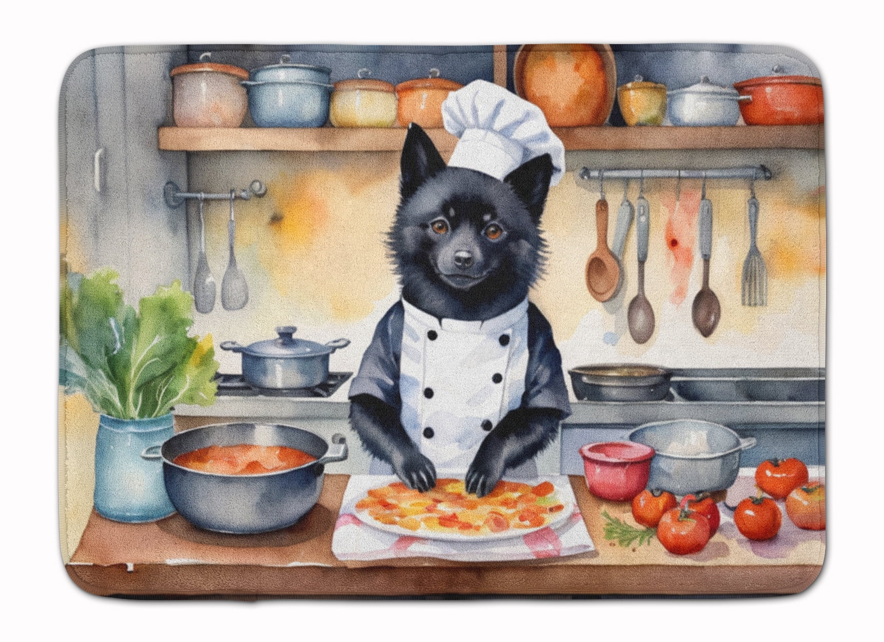 Yorkie Yorkshire Terrier The Chef Memory Foam Kitchen Mat