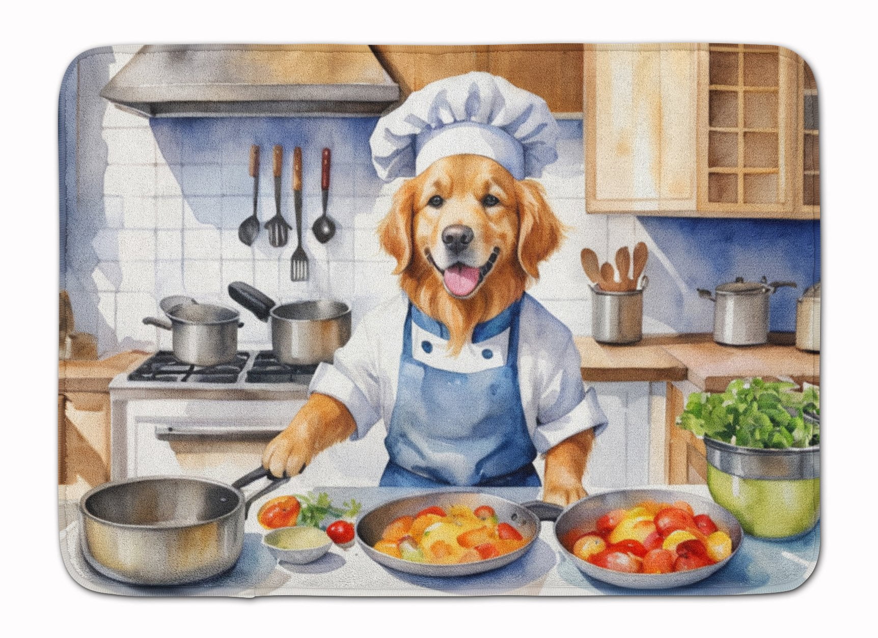 Yorkie Yorkshire Terrier The Chef Memory Foam Kitchen Mat