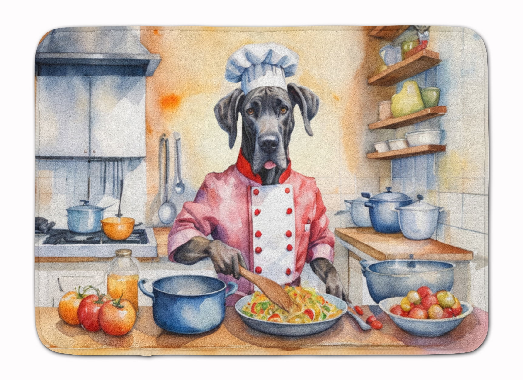 Yorkie Yorkshire Terrier The Chef Memory Foam Kitchen Mat