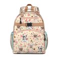 thumbnail image 1 of Yorkie with Flowers Backpack for School,Cute School Bag,Schoolbag with Adjustable Shoulder Straps & Padded Back,15.25"x11.5"x5.25", 1 of 6