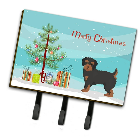 Yorkiepoo #1 Christmas Tree Leash or Key Holder