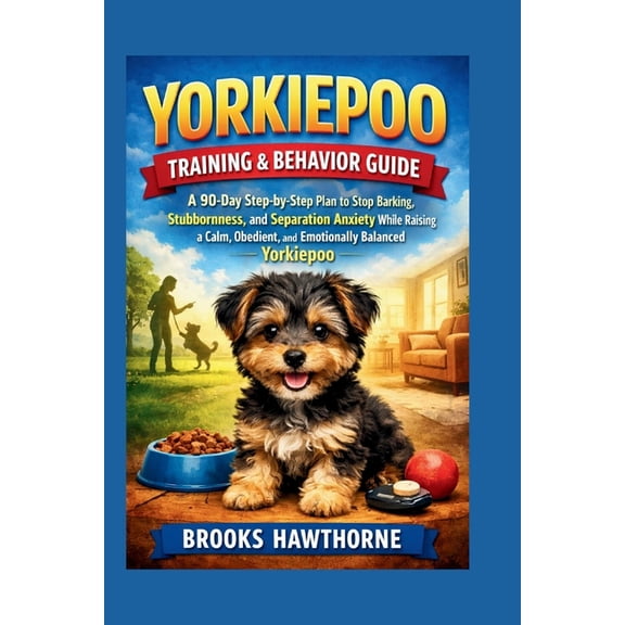Yorkiepoo Training & Behavior Guide: A 90-Day Step-by-Step Plan to Stop Barking, Stubbornness, and Separation Anxiety Wh, (Paperback)