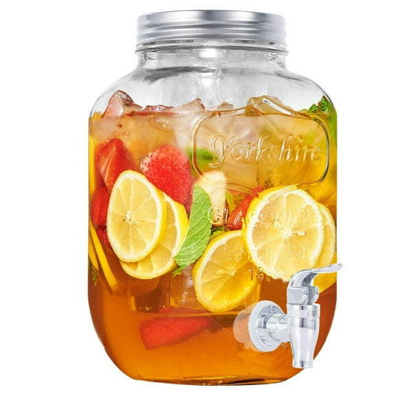 Yorkshin Glass Corrosion Resistant Spigot Beverage Dispenser