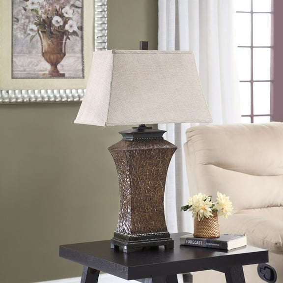 Yorkshire 30.75" Resin Table Lamp, Brown